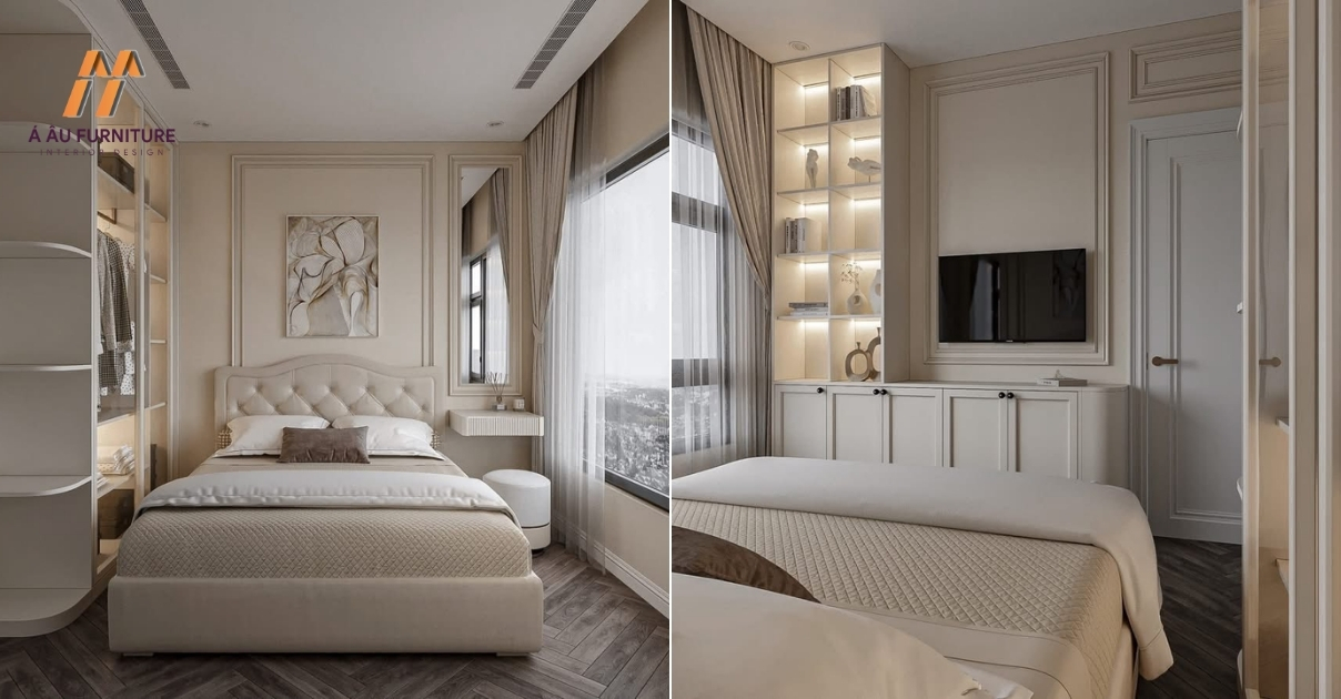 thiết kế nội thất chung cư 2 phòng ngủ