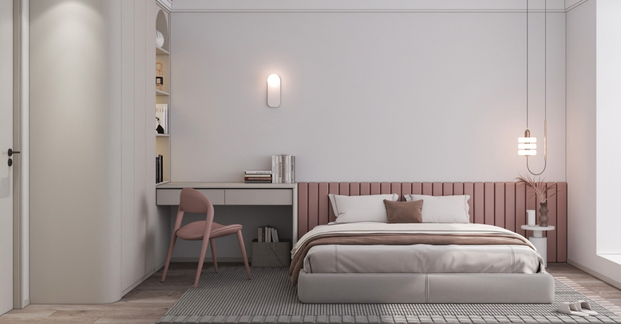 thiết kế nội thất chung cư 2 phòng ngủ