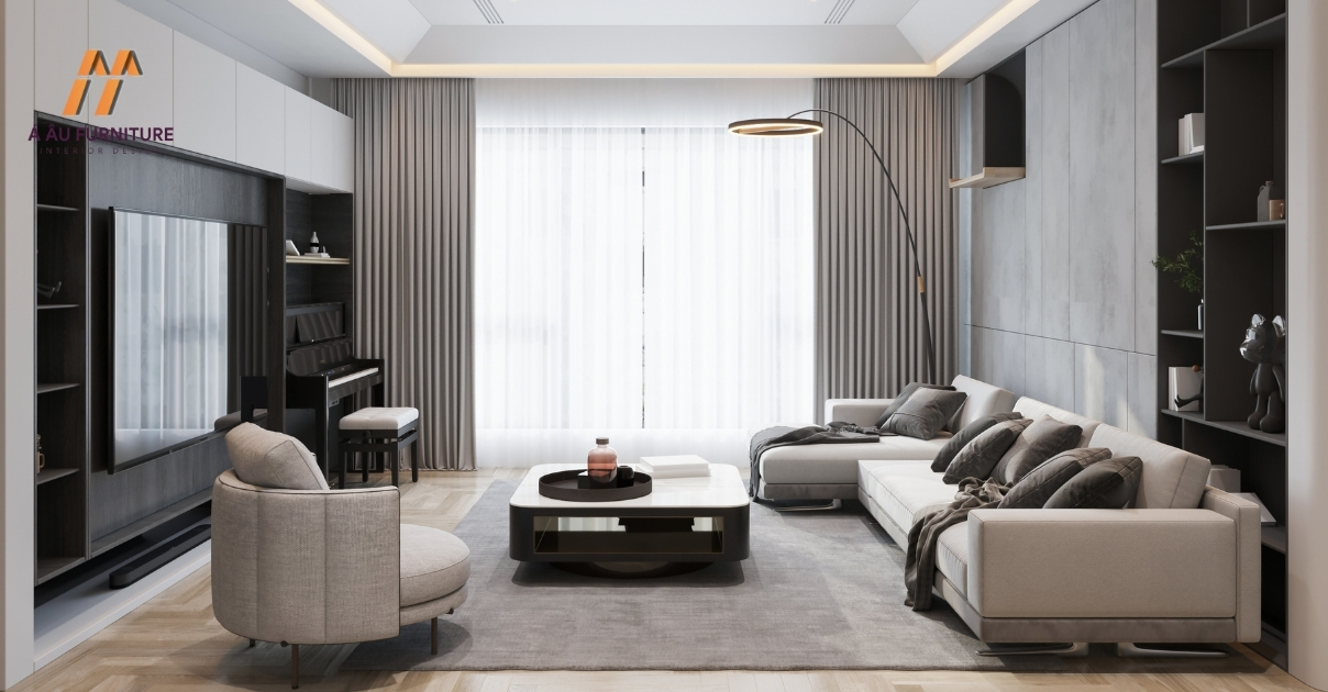 thiết kế nội thất chung cư 2 phòng ngủ
