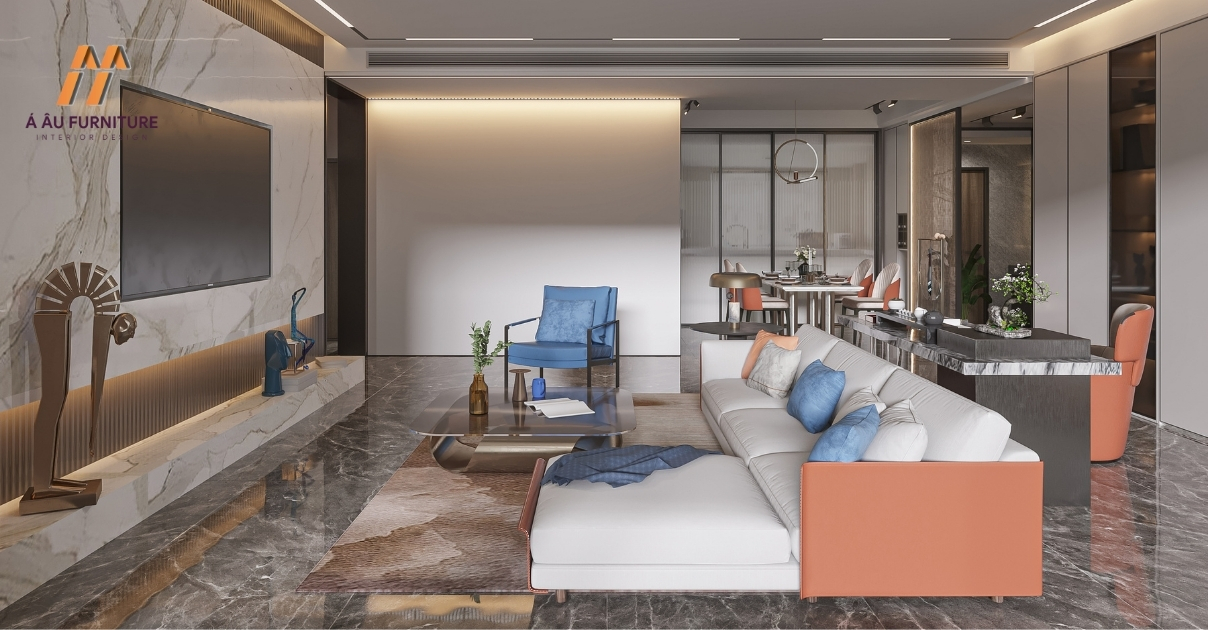 thiết kế nội thất chung cư 2 phòng ngủ