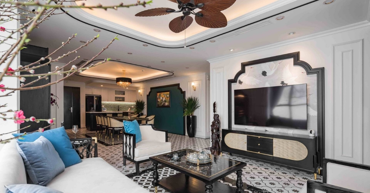 thiết kế nội thất chung cư 2 phòng ngủ