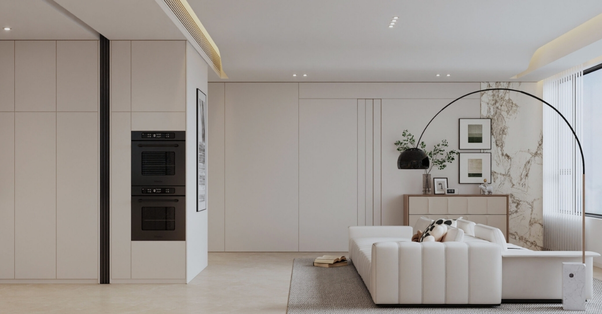 thiết kế nội thất chung cư 2 phòng ngủ
