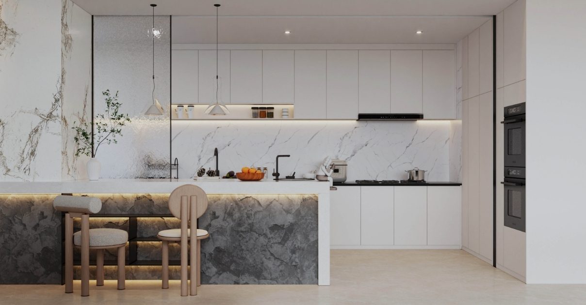 thiết kế nội thất chung cư 2 phòng ngủ