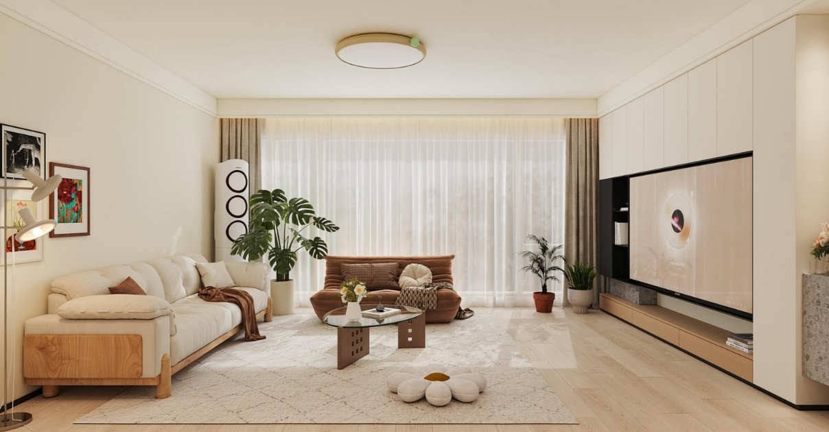thiết kế nội thất chung cư 2 phòng ngủ