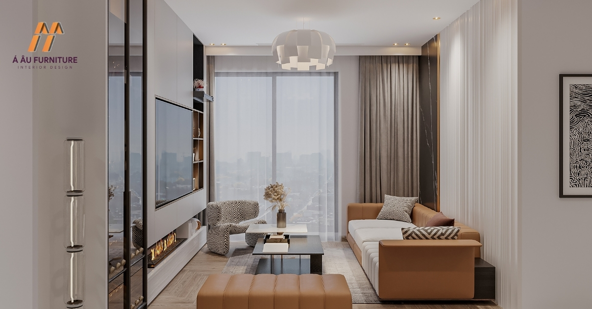 thiết kế nội thất phòng khách chung cư