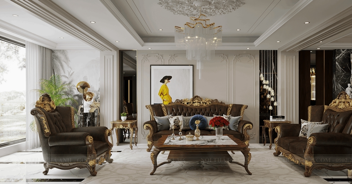 thiết kế nội thất phòng khách chung cư