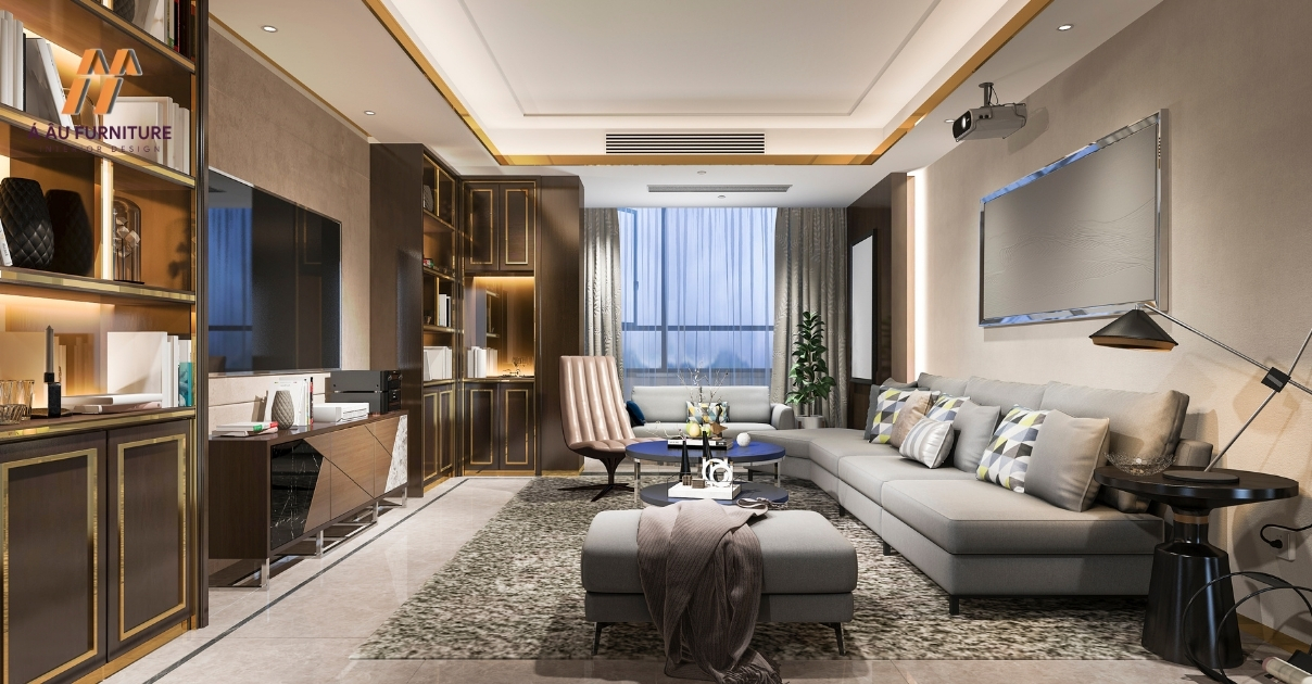 thiết kế nội thất phòng khách chung cư
