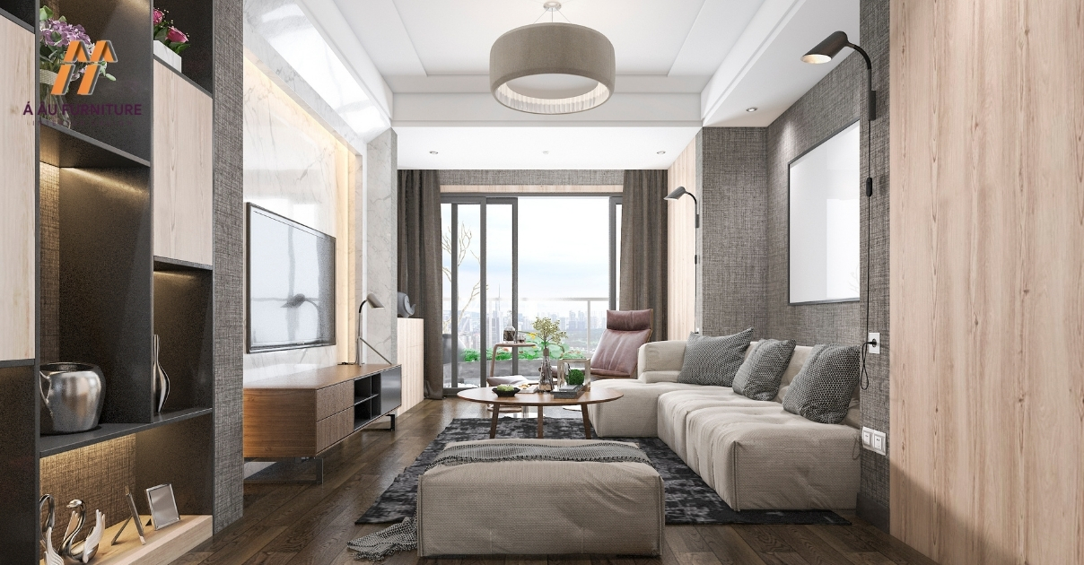 thiết kế nội thất phòng khách chung cư