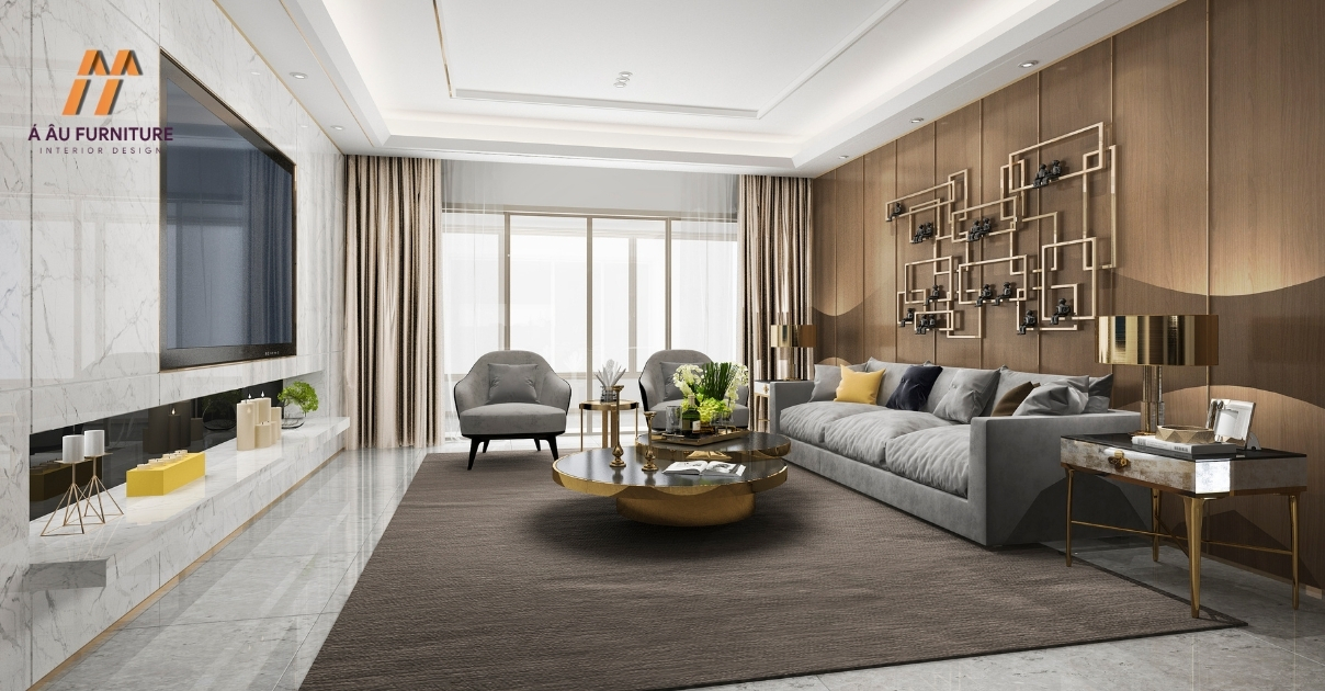 thiết kế nội thất phòng khách chung cư
