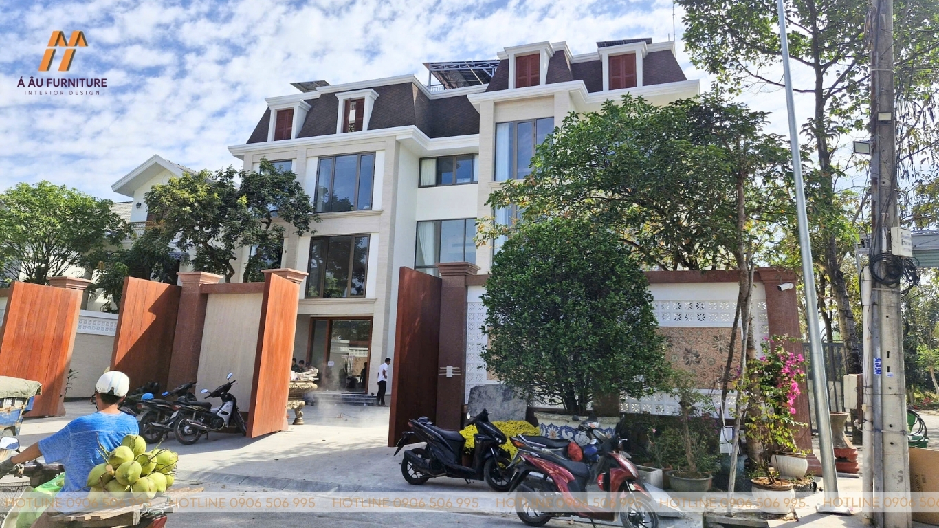 Dự án thi công biệt thự song lập tại Khu biệt thự Phú Hữu