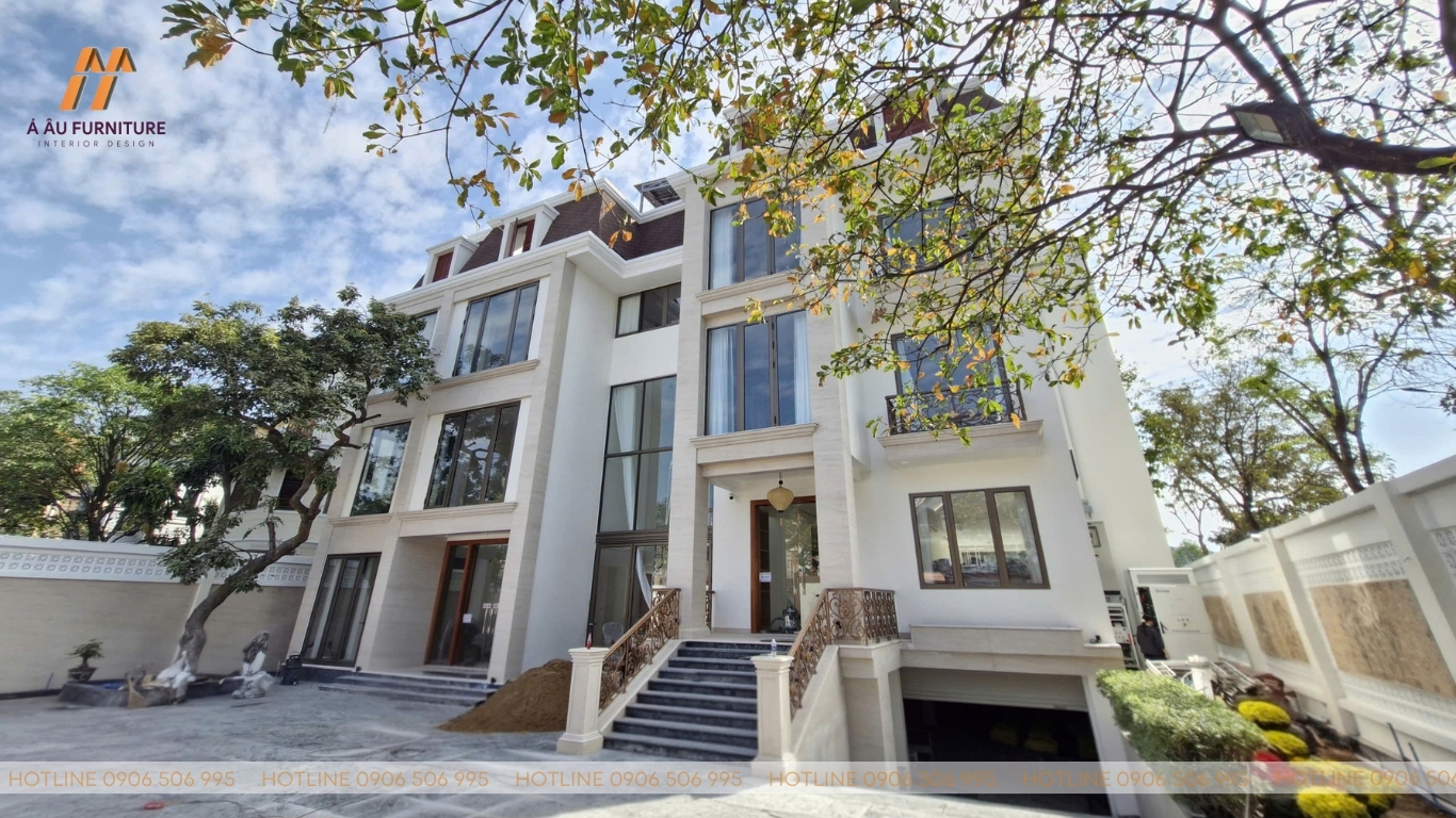 Dự án thi công biệt thự song lập tại Khu biệt thự Phú Hữu