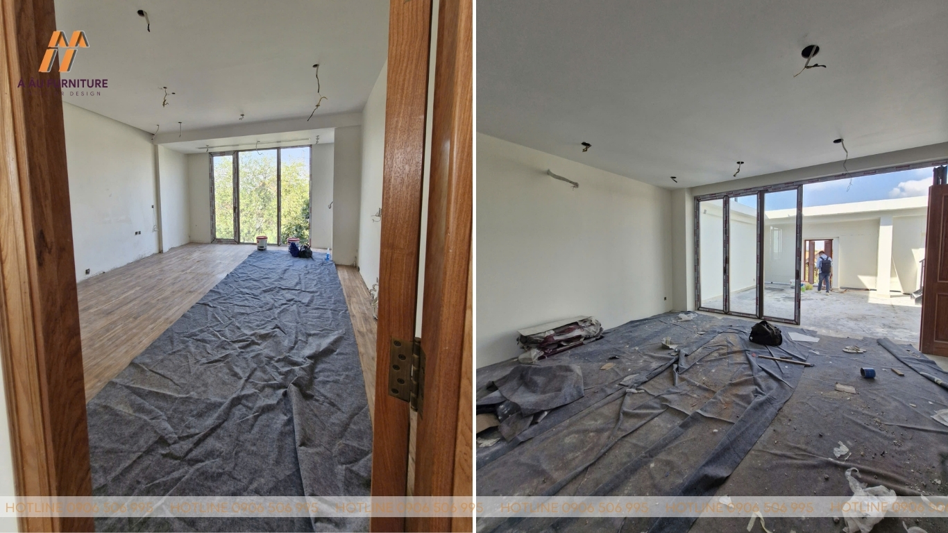 Dự án thi công biệt thự song lập tại Khu biệt thự Phú Hữu