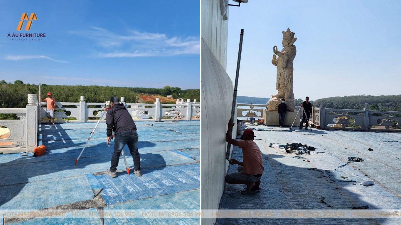 Dự án chống thấm, lát nền chùa Phật Quốc Vạn Thành