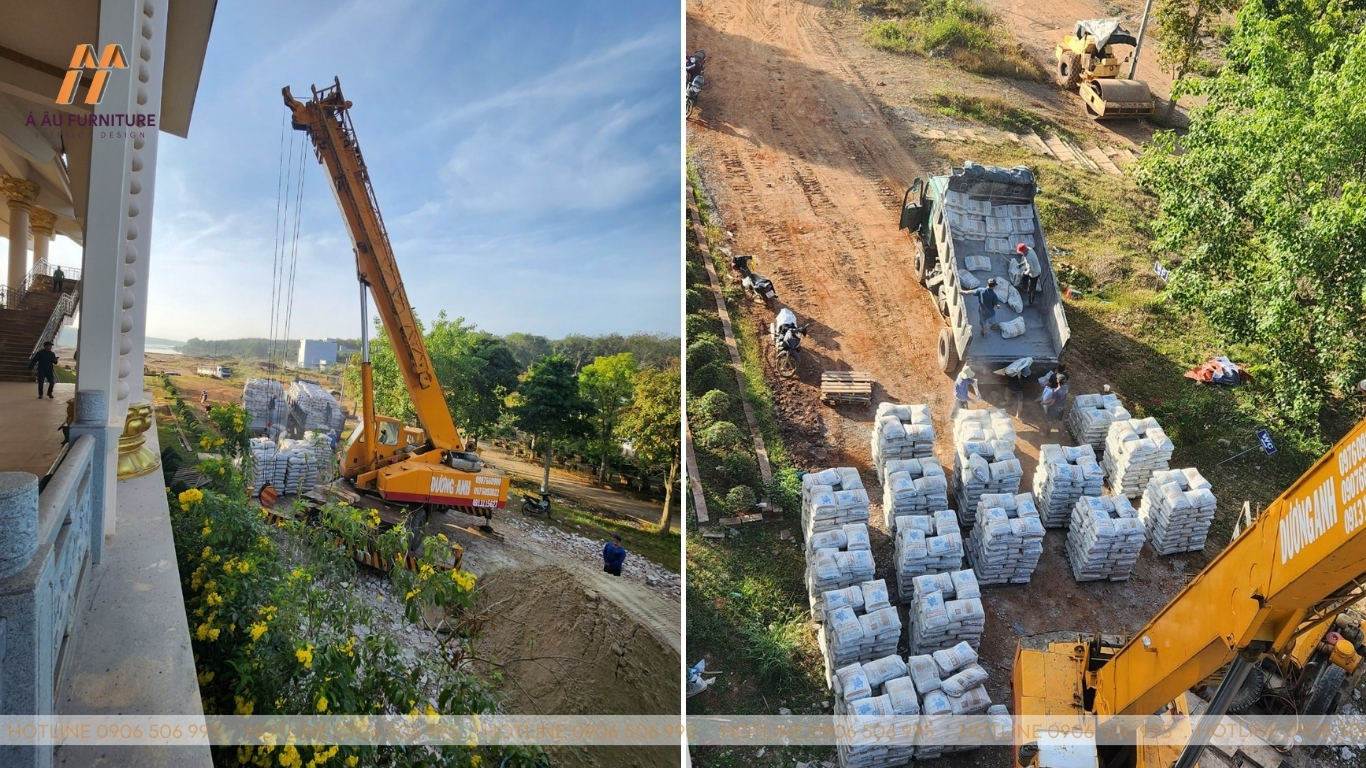 Dự án chống thấm, lát nền chùa Phật Quốc Vạn Thành