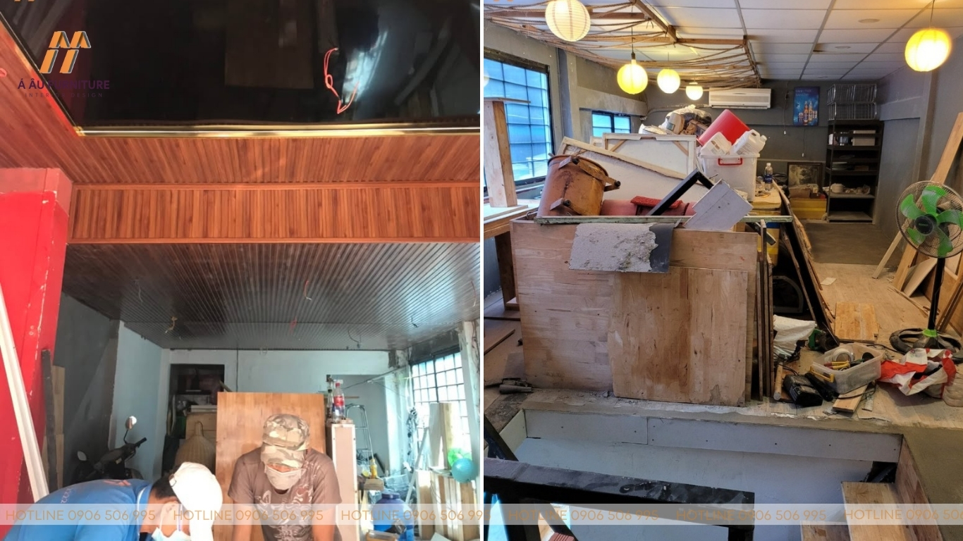 Dự án sửa chữa – cải tạo quán Sushi Gõ