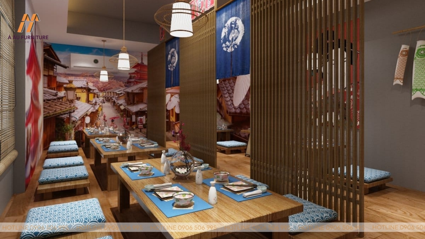 Dự án sửa chữa – cải tạo quán Sushi Gõ