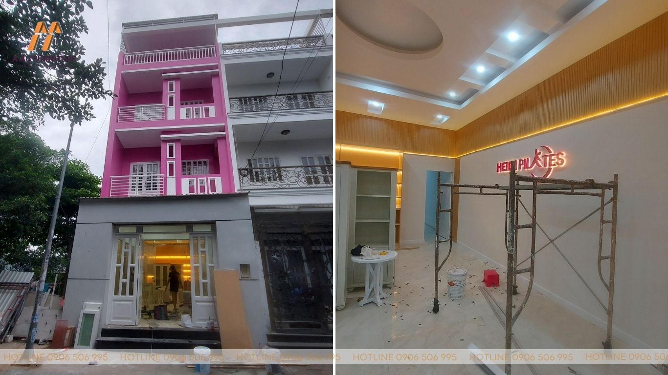 Dự án thiết kế thi công phòng tập Heidi Pilates – Quận 7