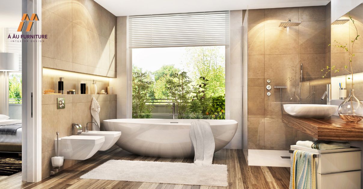 phòng tắm như spa