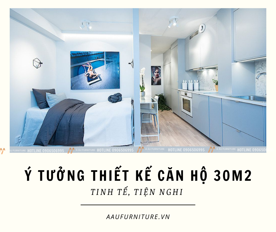 ý tưởng thiết kế căn hộ 30m2