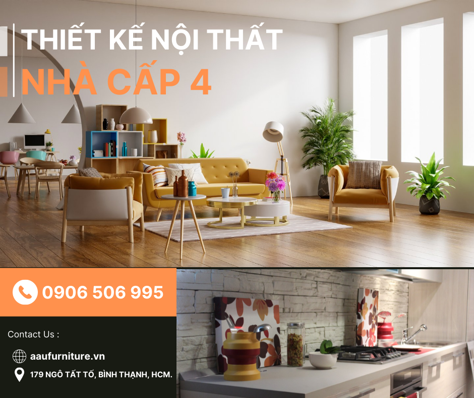 thiết kế nội thất nhà cấp 4