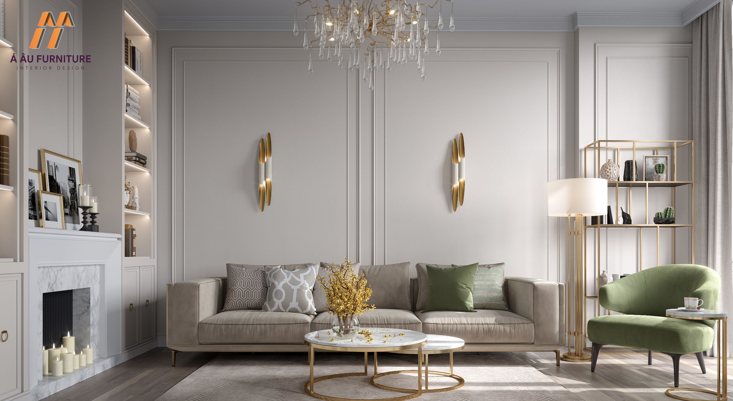 Phong cách nội thất Tân cổ điển