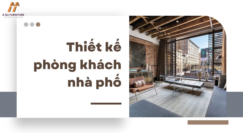 phòng khách nhà phố