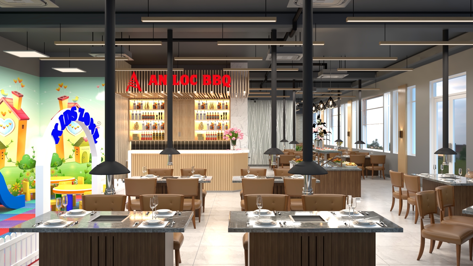 du an thiet ke nha hang buffet an loc 5