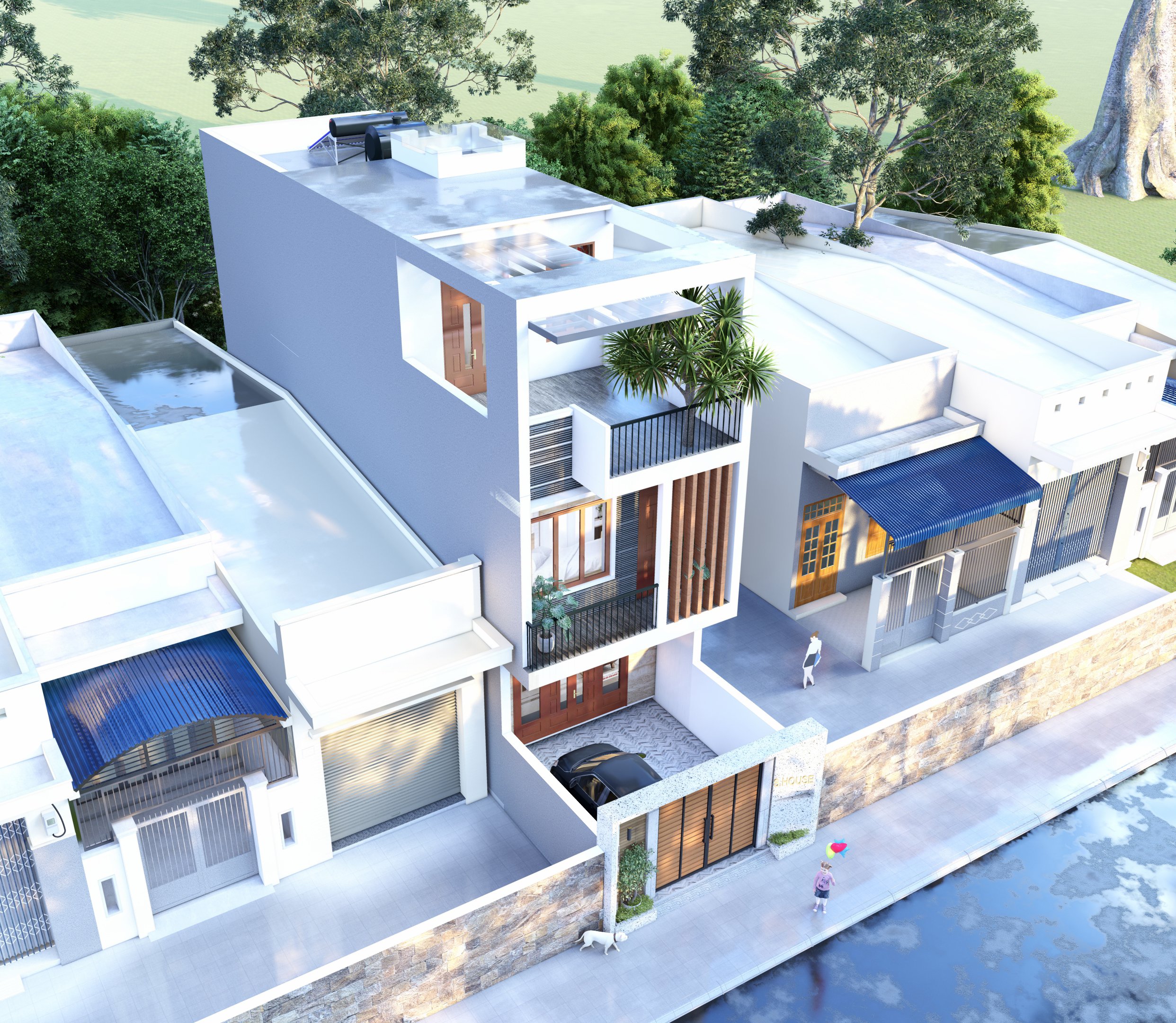 Dự án thiết kế thi công nhà phố chị Lan - Q9