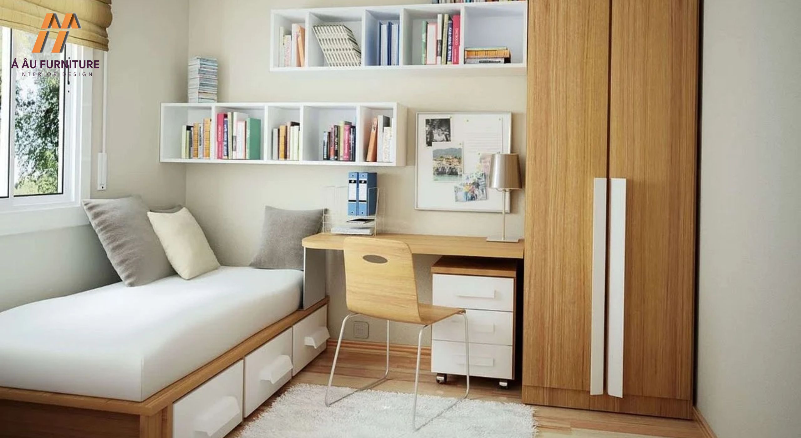 Ý tưởng thiết kế phòng ngủ nhỏ 8m2 đẹp như mơ phòng ngủ nhỏ 8m2