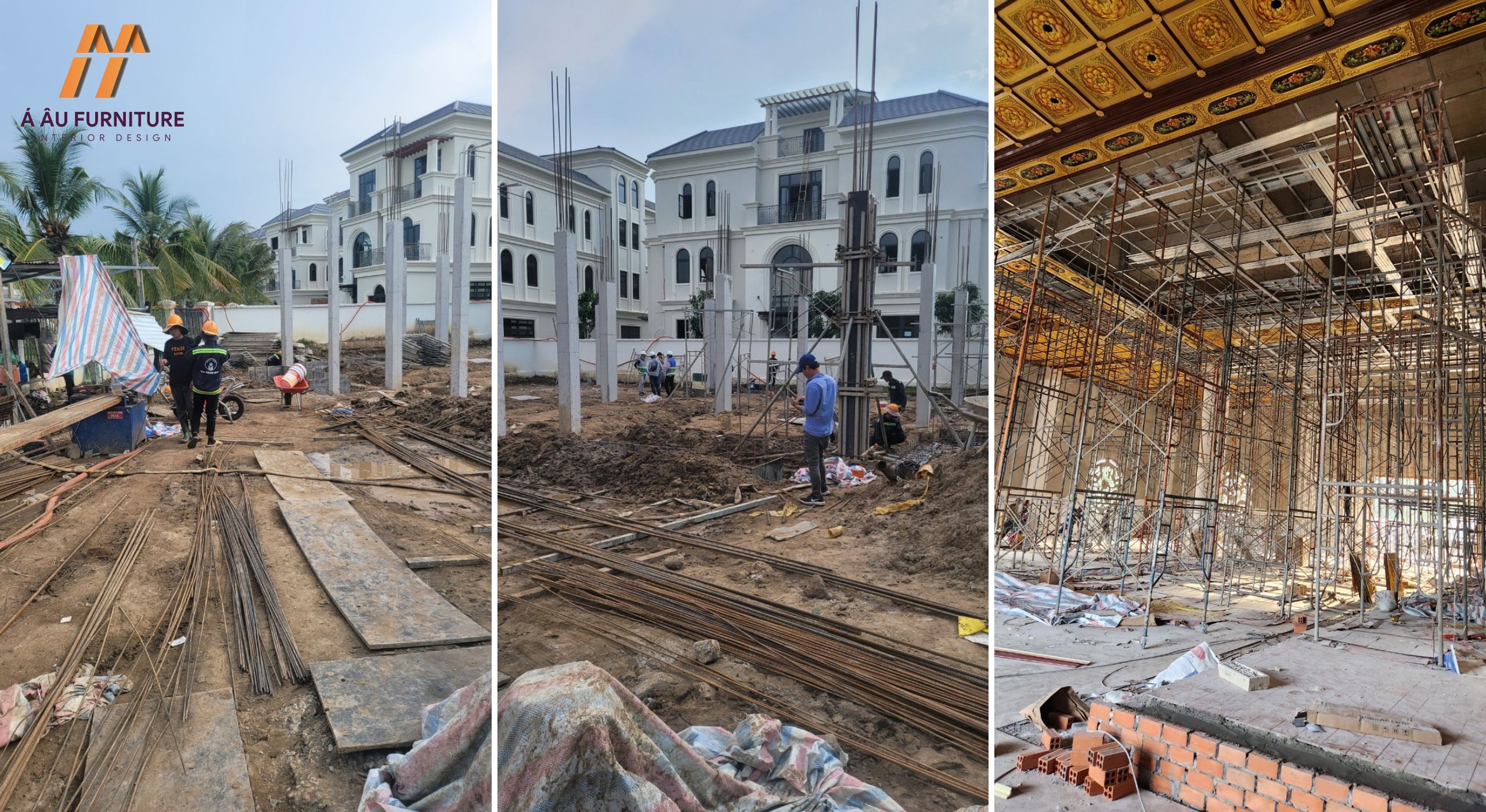 thi công biệt thự liền kề