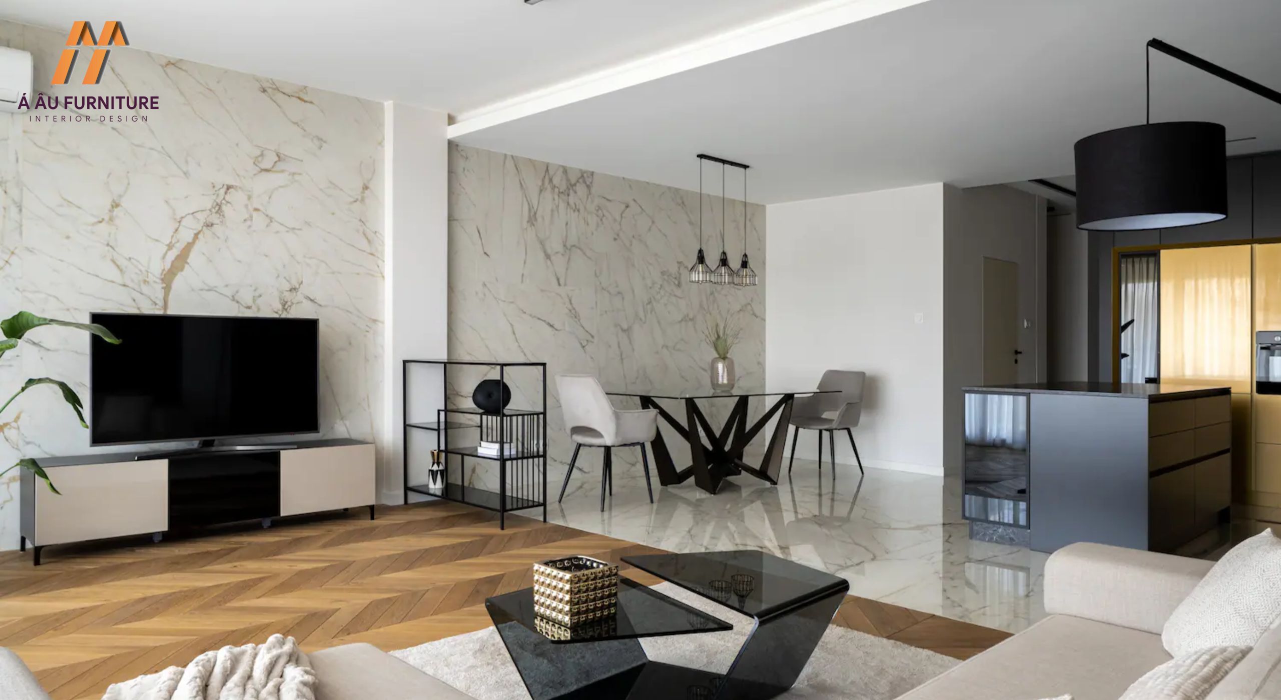 Mẫu phòng khách nhà cấp 4 hiện đại, tiện nghi