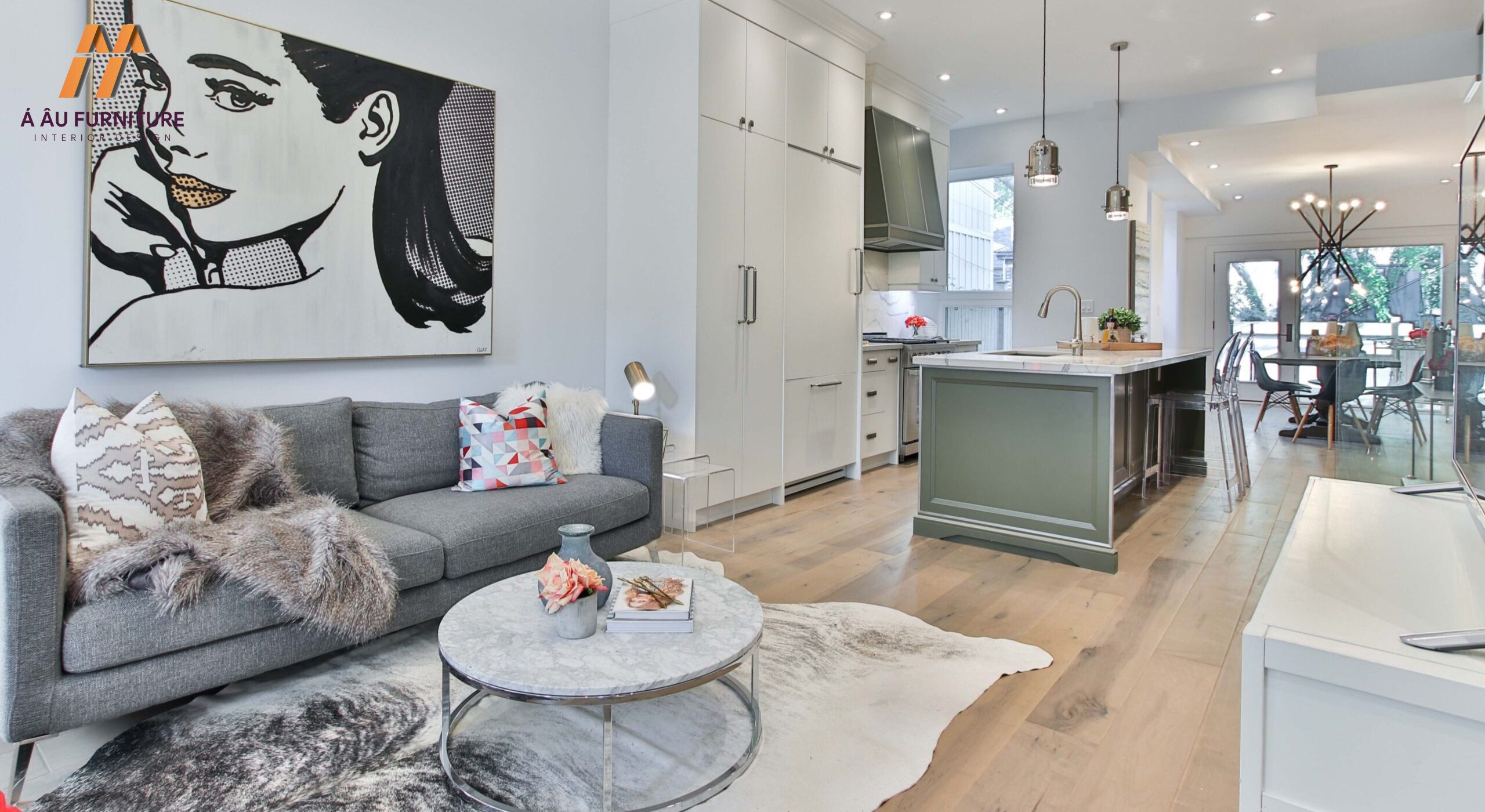 Mẫu phòng khách nhà cấp 4 hiện đại, tiện nghi