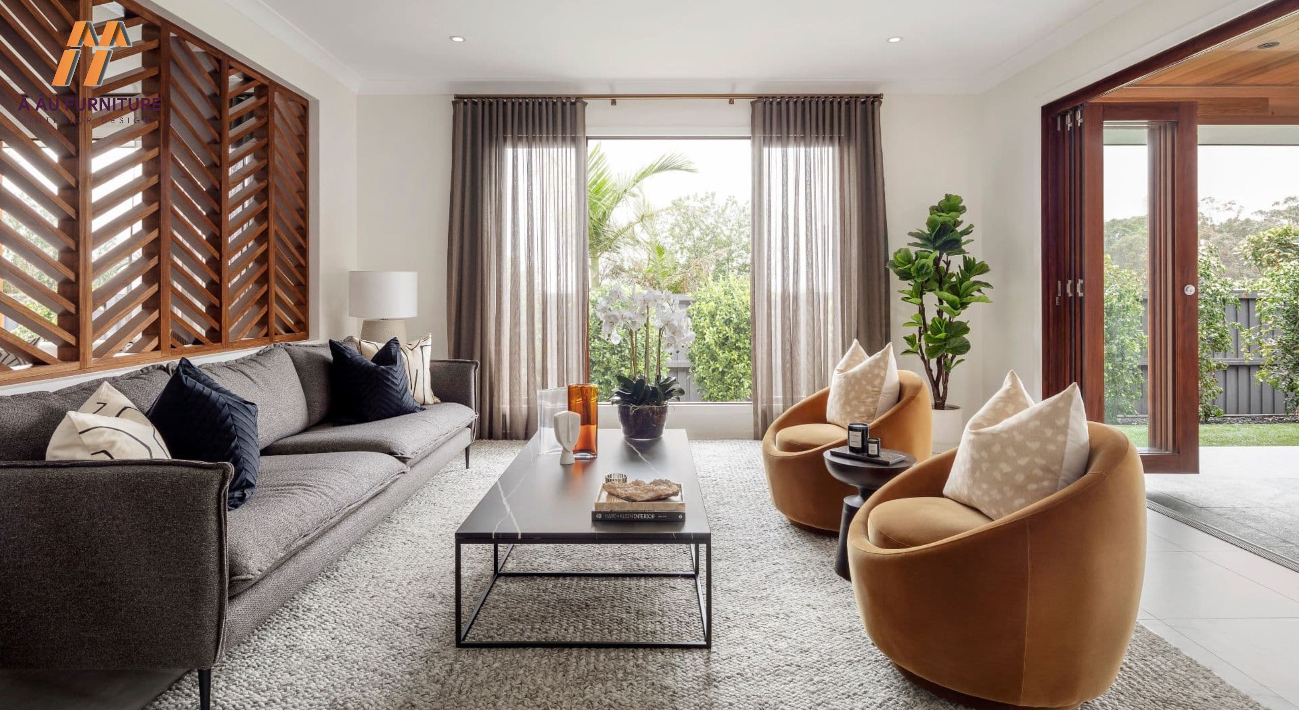 Mẫu phòng khách nhà cấp 4 hiện đại, tiện nghi