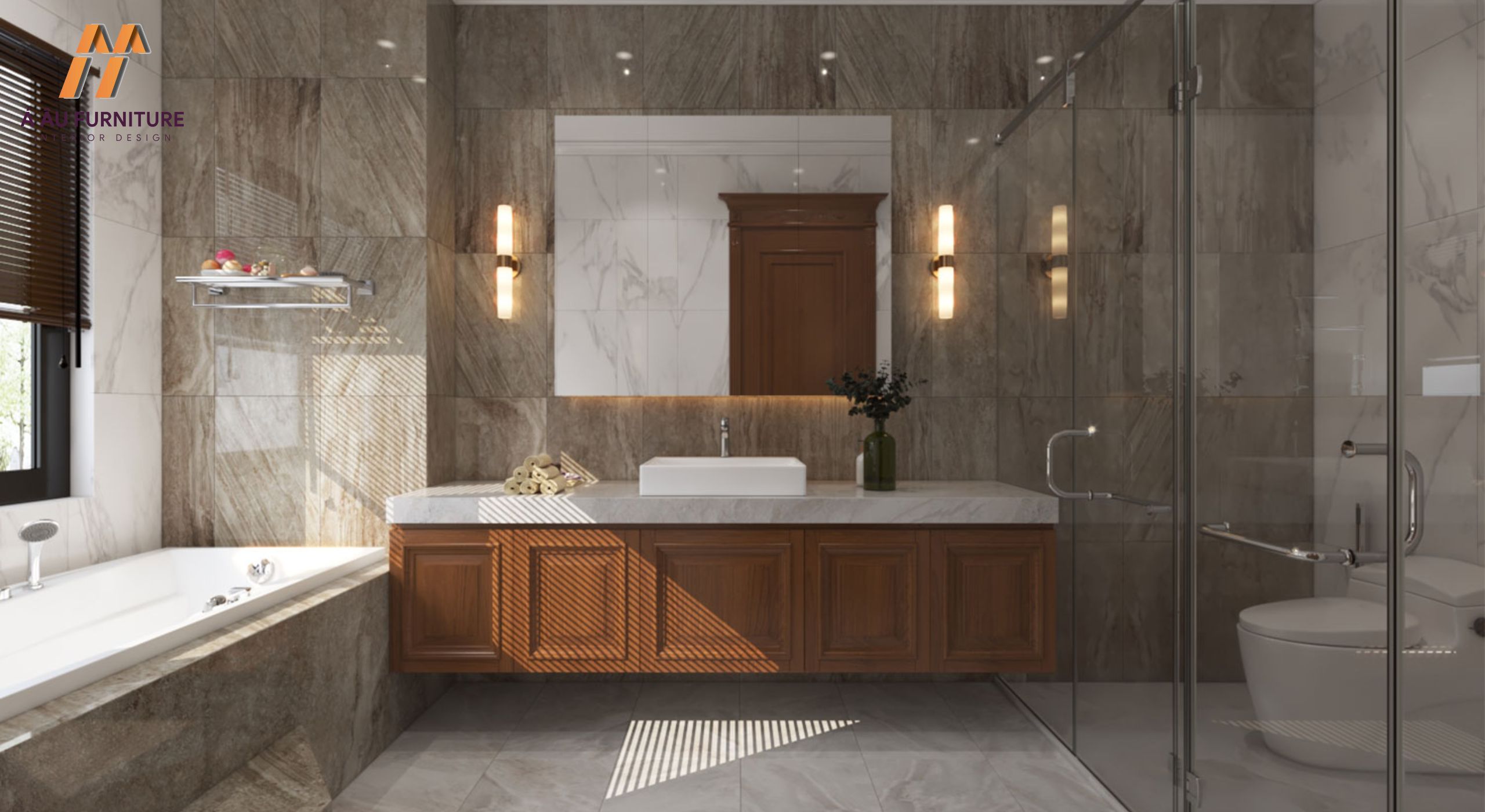 Phòng tắm master phong cách Tân cổ điển