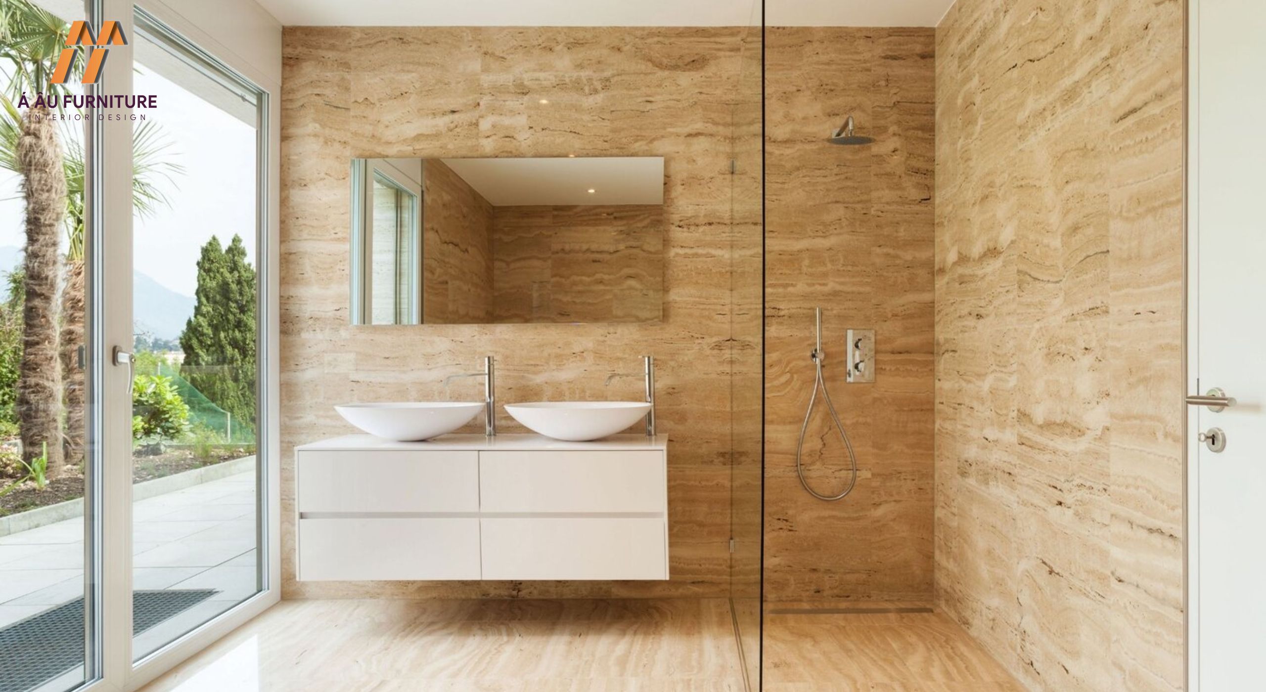 Phòng tắm master tối giản