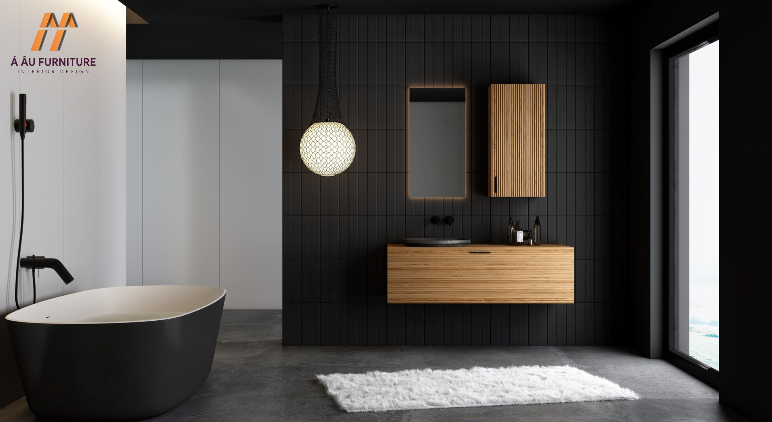 Phòng tắm master tối giản