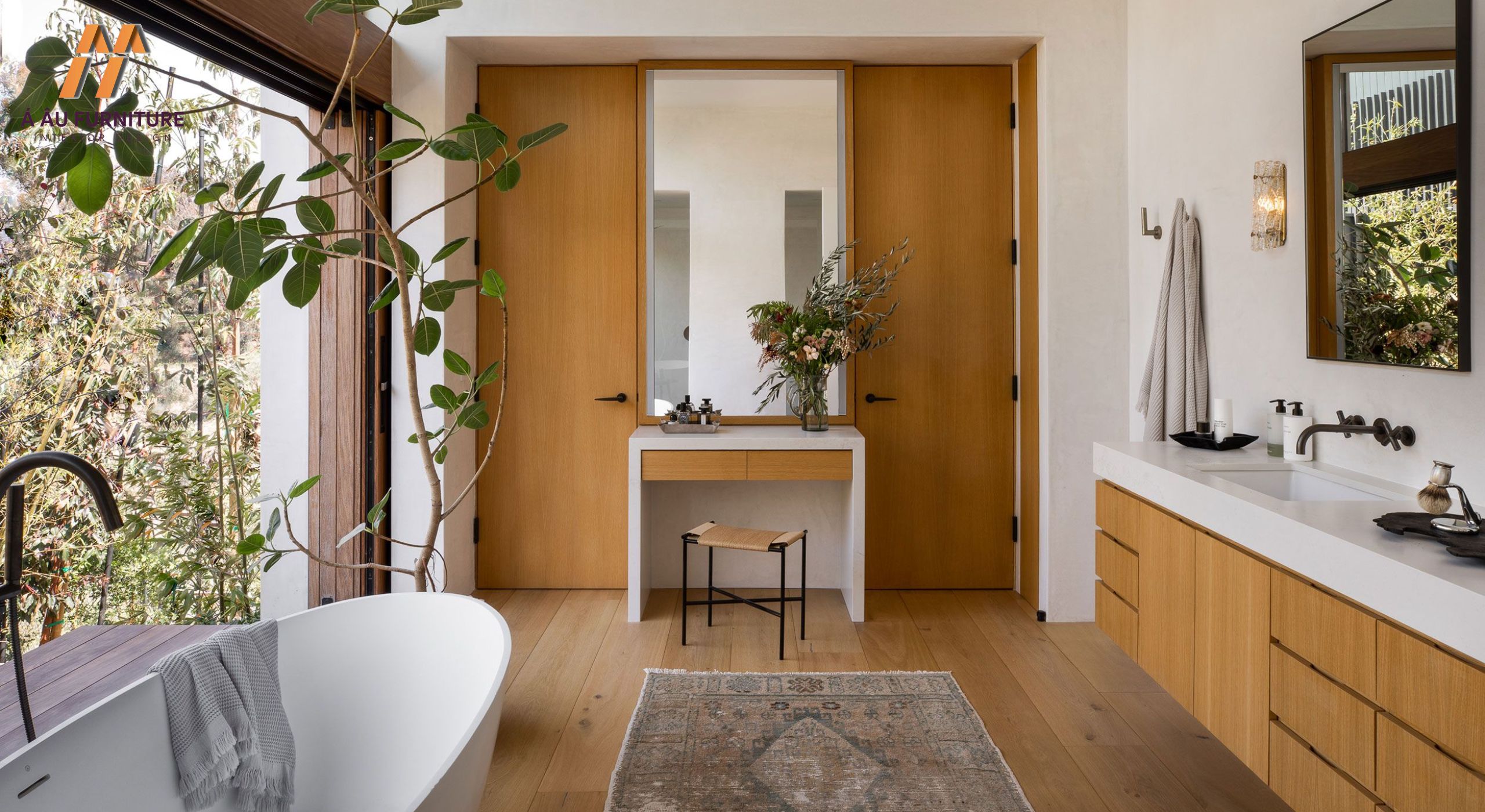 Phòng tắm master thiết kế không gian mở