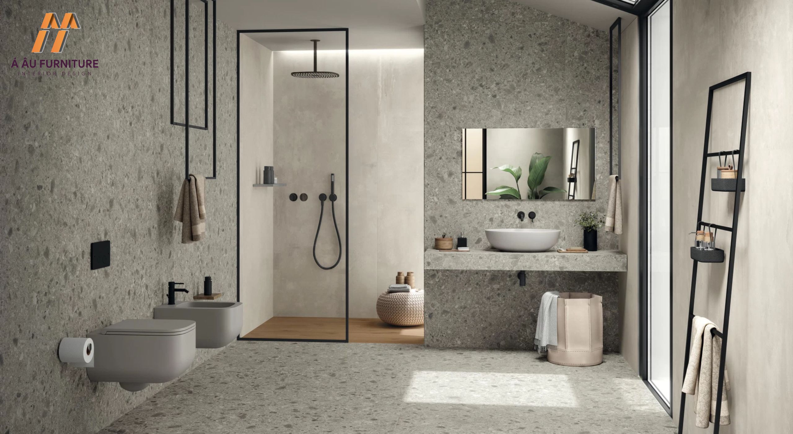 Phòng tắm master thiết kế không gian mở