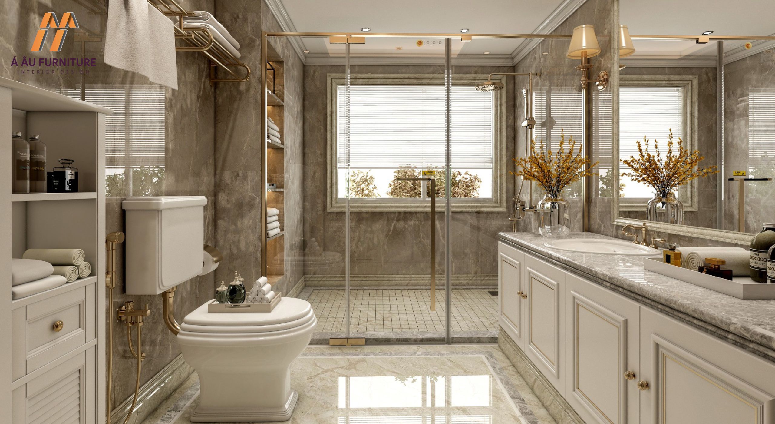 Phòng tắm master phong cách Tân cổ điển