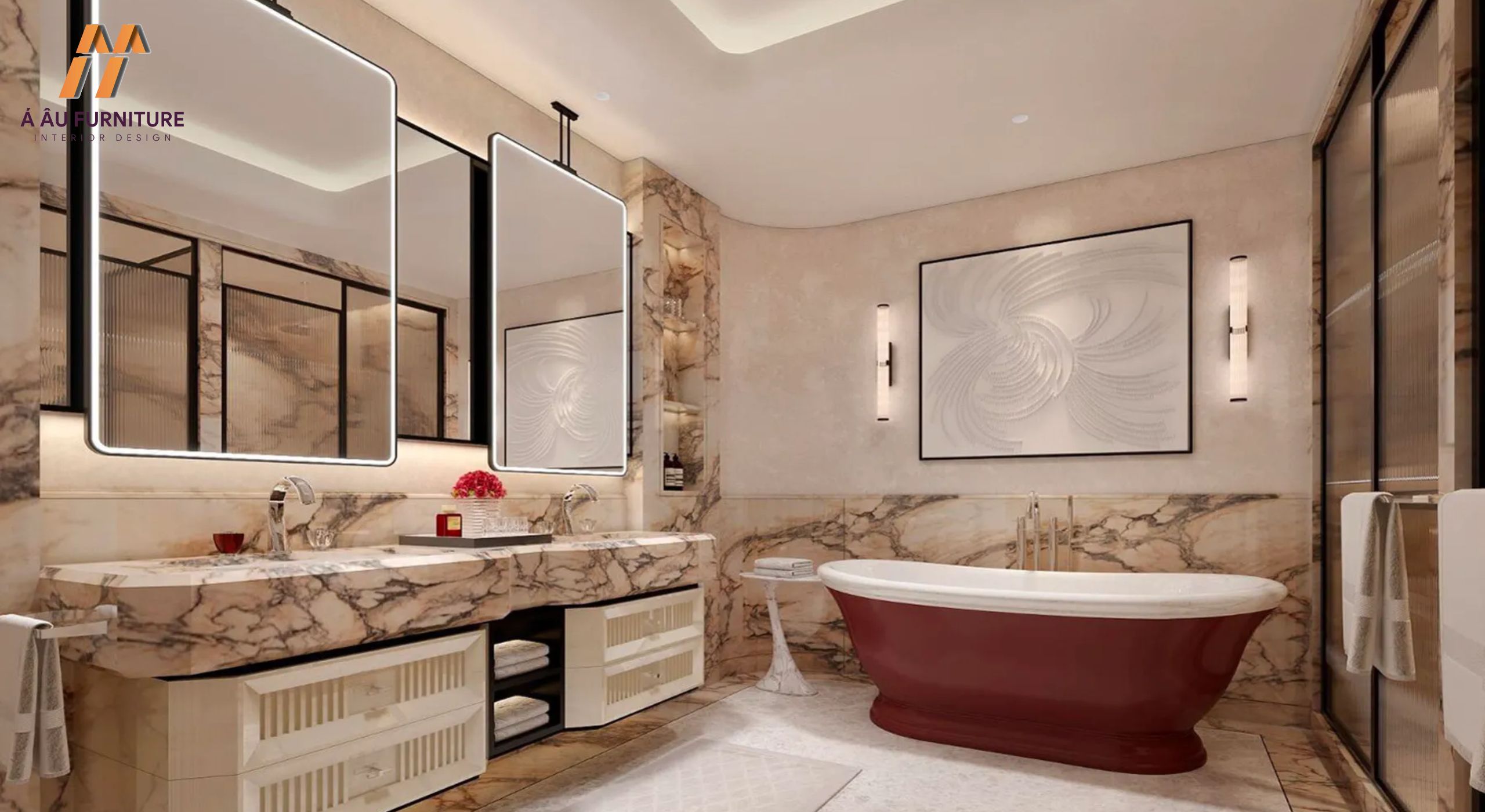 Phòng tắm master phong cách Tân cổ điển