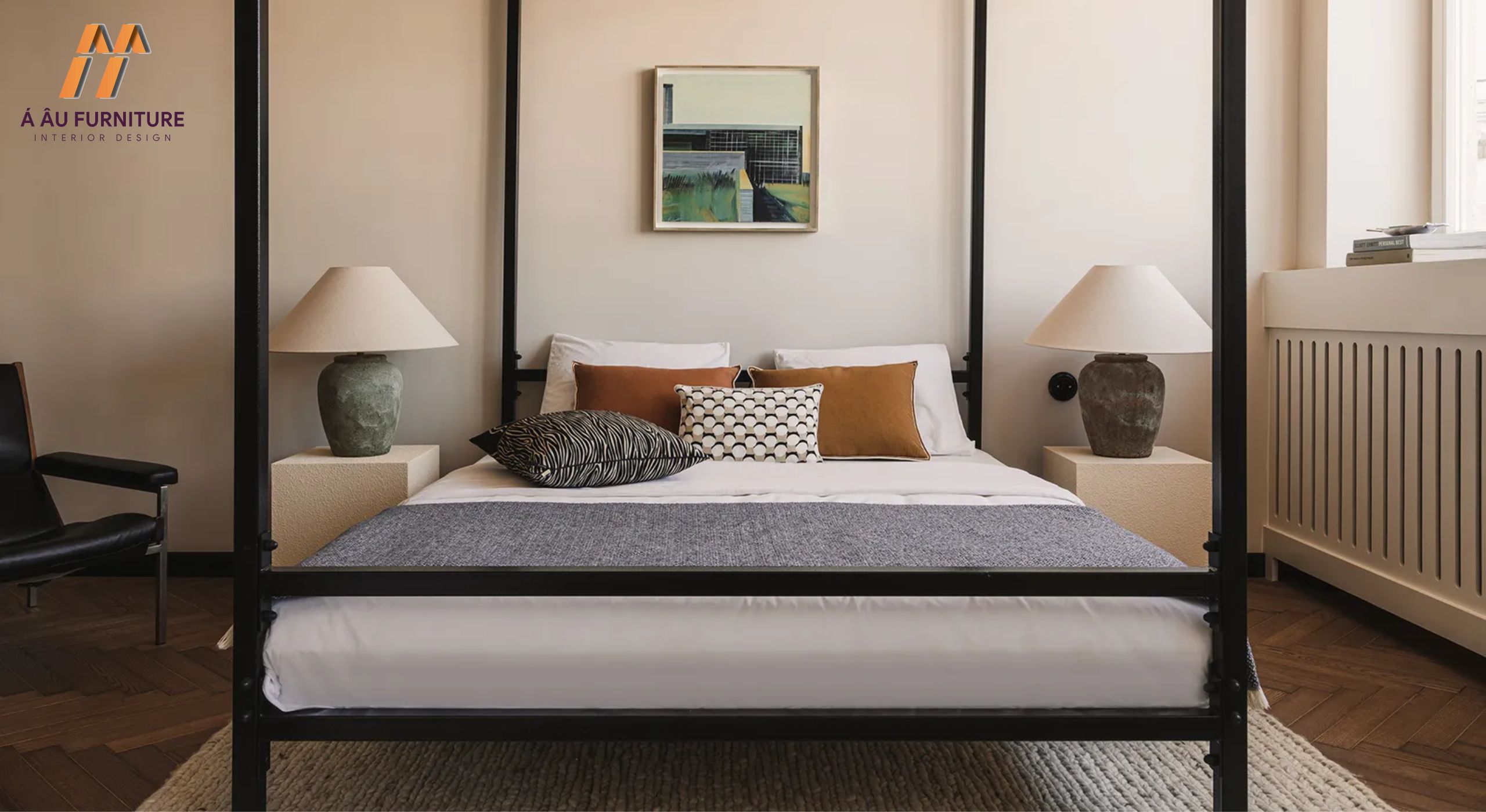 Căn hộ chung cư 55m2 phong cách tối giản