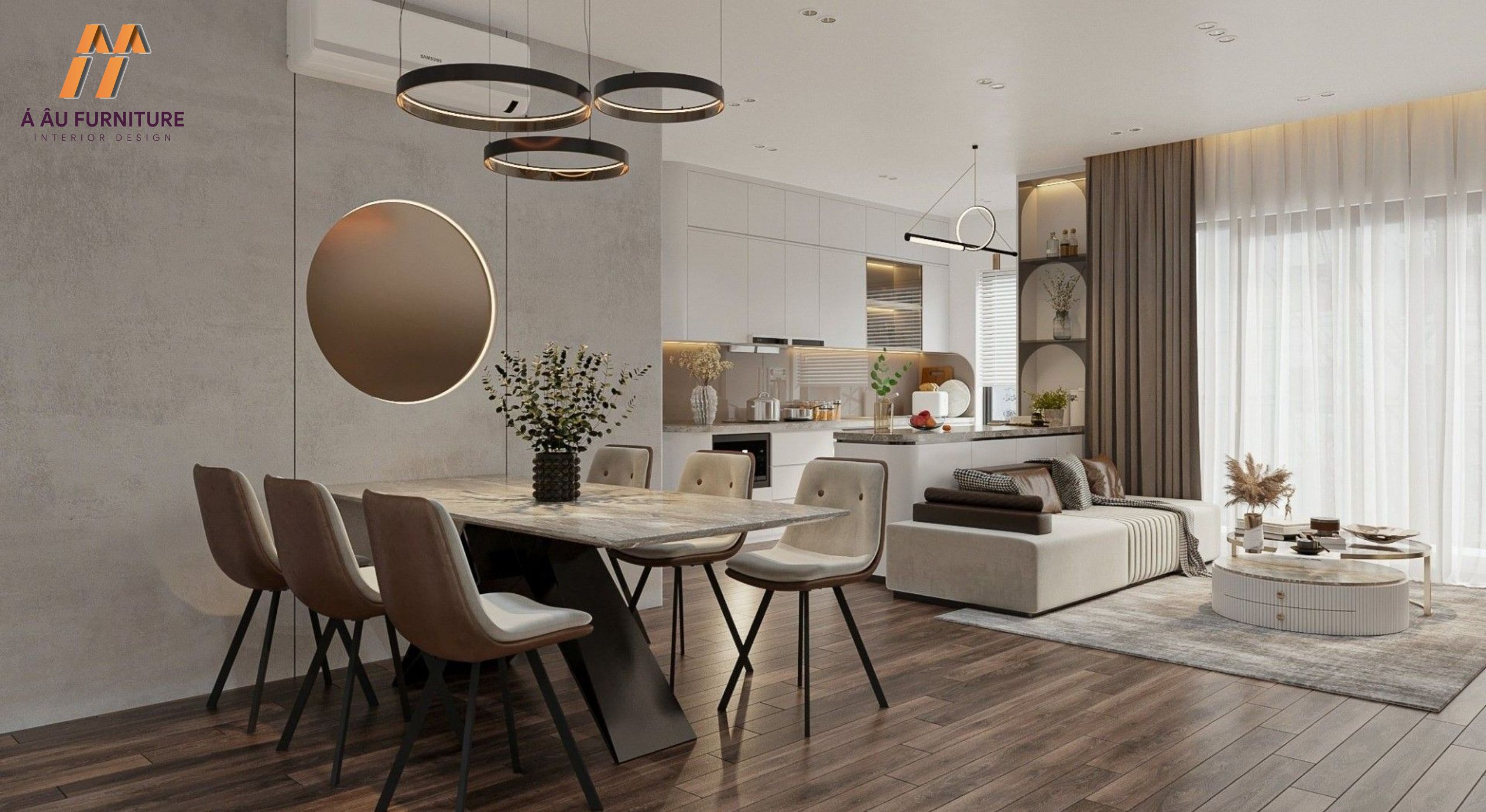 Căn hộ chung cư 55m2 2 phòng ngủ