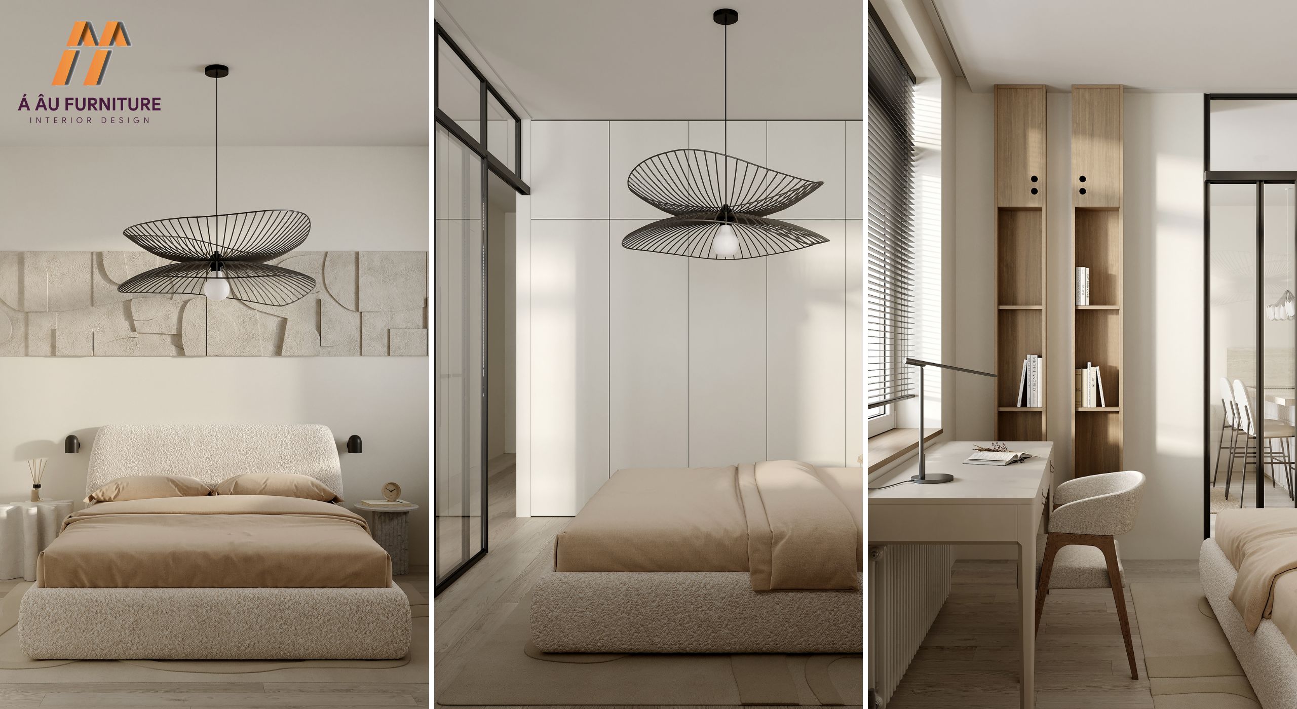 Phòng ngủ nhỏ 10m2 tối giản