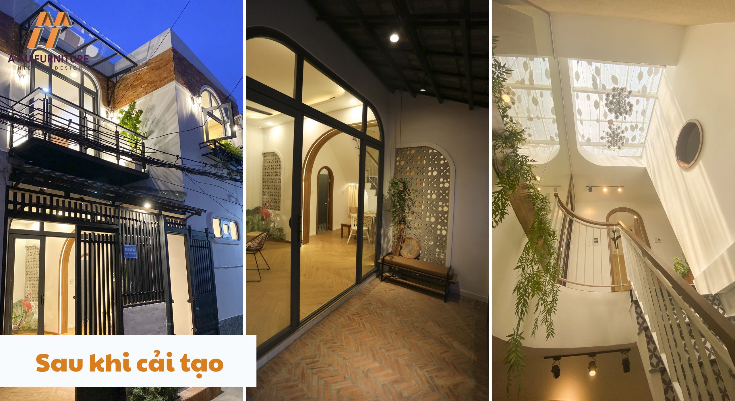 Cải tạo nhà phố 2 tầng theo phong cách Tropical