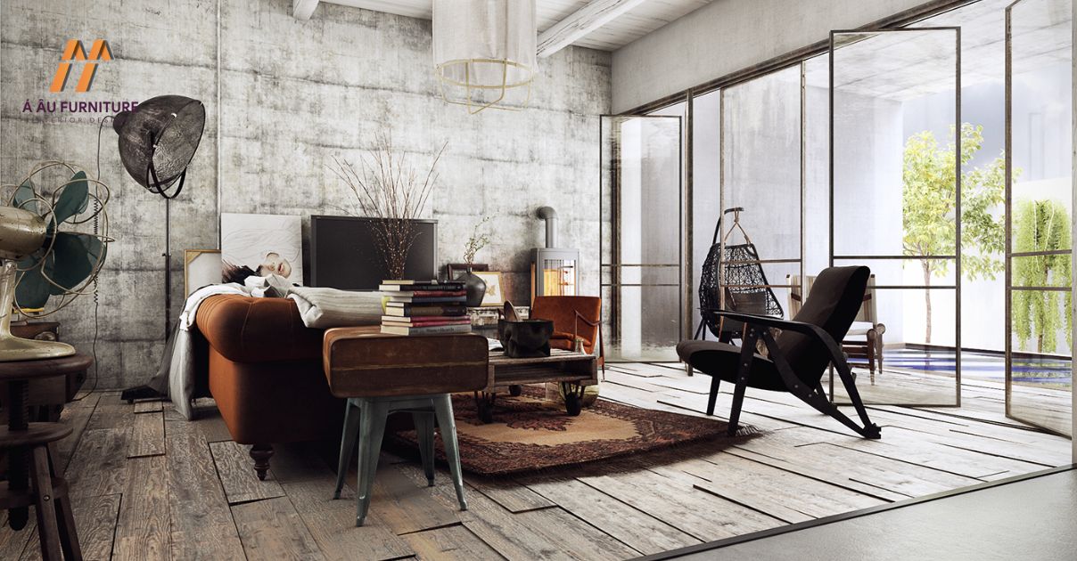 phong cách thiết kế nội thất vintage