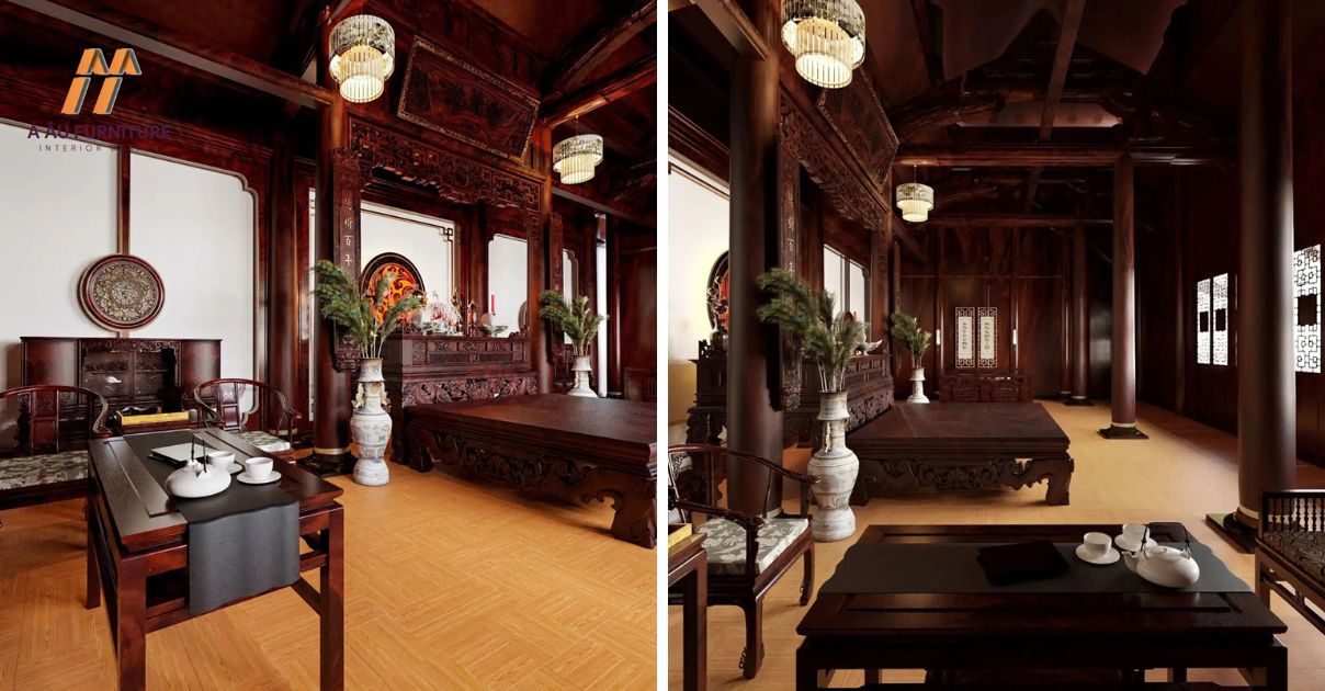 Thiết kế nội thất phòng thờ đẹp