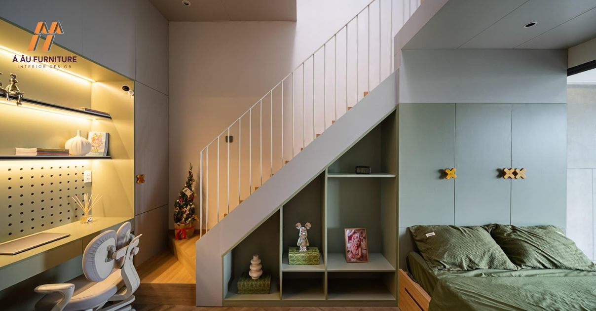 Mẫu nhà phố 150m2 - 3 phòng ngủ được thiết kế theo phong cách công nghiệp